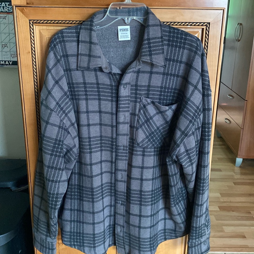 Pink Boyfriend Flannel Jacket